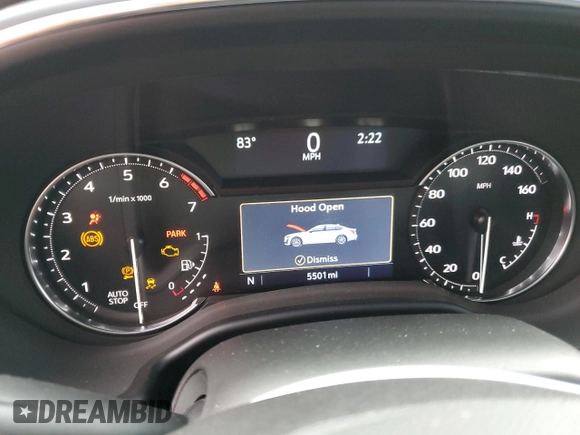 2024 Cadillac CT5 Luxury with VIN 1G6DM5RK1R0106920, listed as a Copart auction lot 74776684 with 5,501 mi miles and Salvage title. Bid and sale history available at DreamBid. Image 9.