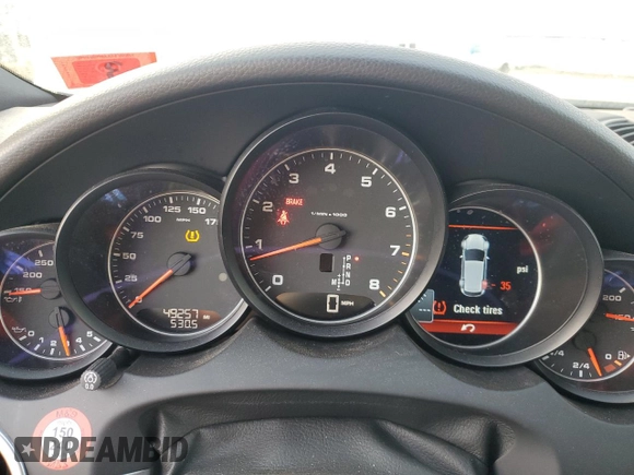 2016 Porsche Cayenne with VIN WP1AA2A28GLA02616, listed as a Copart auction lot 46328705 with 49,257 mi miles and Salvage Title. Bid and sale history available at carsss.com. Image 9.