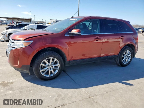 2014 Ford Edge Limited with VIN 2FMDK3KC9EBA02755, listed as a Copart auction lot 47131415 with 121,601 mi miles and Salvage Title. Bid and sale history available at carsss.com. Image 1.