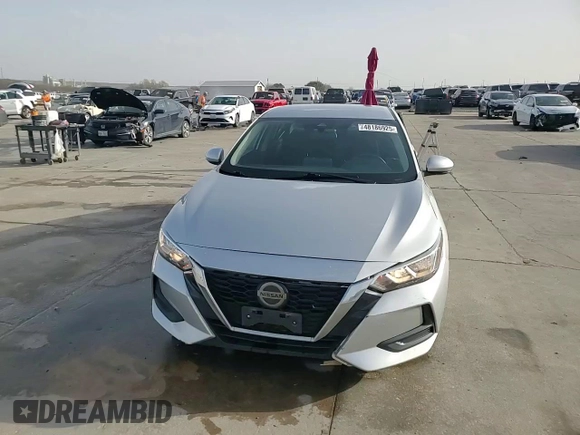 2020 Nissan Sentra SV with VIN 3N1AB8CV8LY226191, listed as a Copart auction lot 48186925 with 84,833 mi miles and Salvage Title. Bid and sale history available at carsss.com. Image 14.
