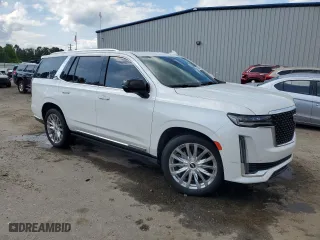 2021 Cadillac Escalade Premium Luxury with VIN 1GYS4CKL4MR240864, listed as a Copart auction lot 54990944 with 74,712 mi miles and Salvage Title. Bid and sale history available at carsss.com. Image 4.