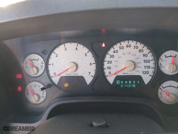 2006 Dodge Ram 1500 ST with VIN 1D7HA18K06J174509, listed as a IAAI auction lot 40889055 with 214,370 mi miles. Bid and sale history available at carsss.com. Image 7.