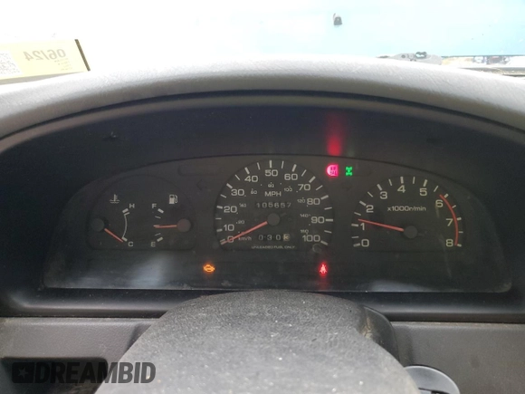 1997 Nissan Frontier XE with VIN 1N6SD16Y0VC329686, listed as a Copart auction lot 73103584 with 105,657 mi miles and Salvage title. Bid and sale history available at DreamBid. Image 9.