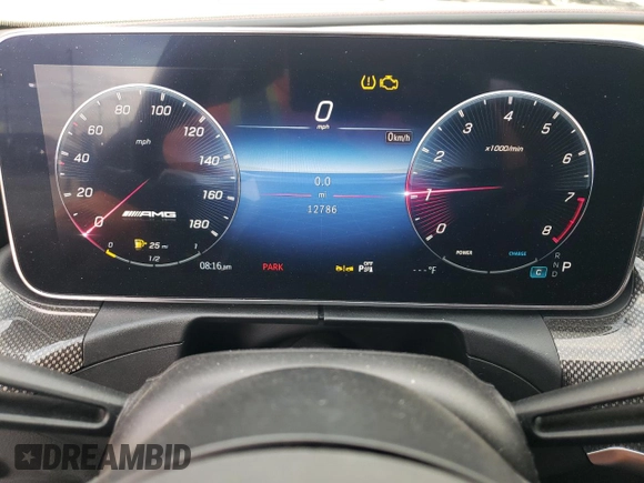 2023 Mercedes-Benz C 43 AMG with VIN W1KAF8HB9PR080028, listed as a Copart auction lot 45000615 with 12,786 mi miles and Salvage Title. Bid and sale history available at DreamBid. Image 9.