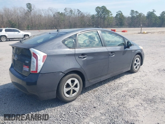 2013 Toyota Prius One with VIN JTDKN3DU1D5634256, listed as a IAAI auction lot 41695971 with 251,165 mi miles. Bid and sale history available at carsss.com. Image 4.