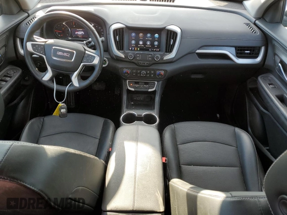 2023 GMC Terrain SLT with VIN 3GKALVEG8PL201189, listed as a Copart auction lot 44583515 with 28,830 mi miles and Salvage Title. Bid and sale history available at carsss.com. Image 8.