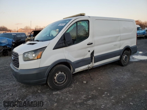 2016 Ford Transit Cargo with VIN 1FTYE1ZM4GKA63584, listed as a Copart auction lot 42264265 with 107,035 mi miles and Salvage Title. Bid and sale history available at carsss.com. Image 1.