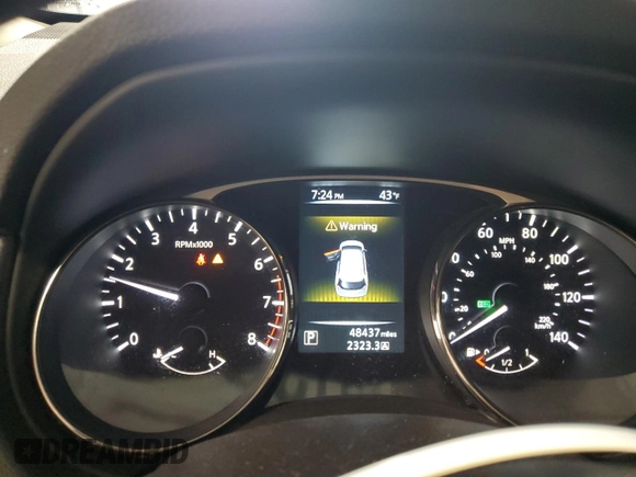 2016 Nissan Rogue S with VIN KNMAT2MT1GP593770, listed as a Copart auction lot 51337295 with 48,437 mi miles and Salvage Title. Bid and sale history available at DreamBid. Image 9.
