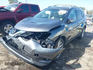 2015 Nissan Rogue SL with VIN 5N1AT2MT1FC766074, listed as a IAAI auction lot 41908829 with 52,537 mi miles. Bid and sale history available at carsss.com. Image 2.
