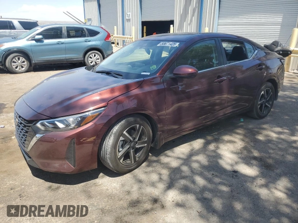 2024 Nissan Sentra SV with VIN 3N1AB8CV5RY332624, listed as a Copart auction lot 58671425 with 11,924 mi miles and Salvage title. Bid and sale history available at DreamBid. Image 1.