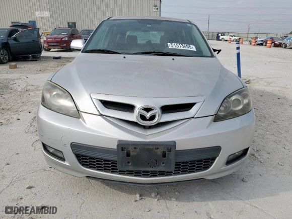 2008 Mazda Mazda3 s Grand Touring with VIN JM1BK343X81787165, listed as a Copart auction lot 51513695 with 186,515 mi miles and Salvage Title. Bid and sale history available at carsss.com. Image 5.