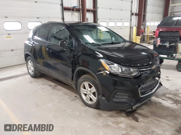 2020 Chevrolet Trax LS with VIN KL7CJNSB1LB319001, listed as a IAAI auction lot 41711318 with 186,101 mi miles. Bid and sale history available at carsss.com. Image 1.