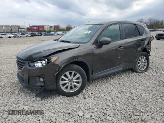 2016 Mazda CX-5 Touring with VIN JM3KE2CY8G0902131, listed as a Copart auction lot 53354745 with 123,474 mi miles and Salvage Title. Bid and sale history available at carsss.com. Image 1.