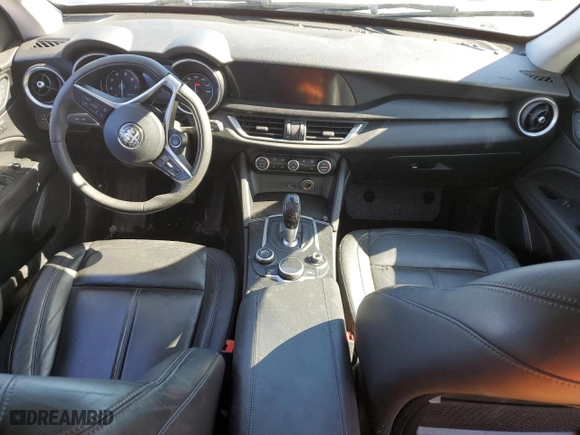 2018 Alfa Romeo Stelvio with VIN ZASFAKANXJ7B82786, listed as a Copart auction lot 47867385 with 82,629 mi miles and Salvage Title. Bid and sale history available at carsss.com. Image 8.