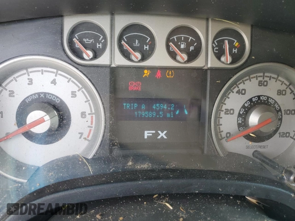 2010 Ford F-150 XL with VIN 1FTEW1C84AKE62319, listed as a Copart auction lot 59796895 with 179,589 mi miles and Salvage title. Bid and sale history available at DreamBid. Image 9.