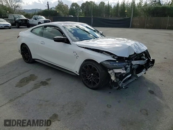 2024 BMW M4 Competition xDrive with VIN WBS43AZ00RCP40783, listed as a Copart auction lot 45813225 with 8,095 mi miles and Salvage Title. Bid and sale history available at carsss.com. Image 11.