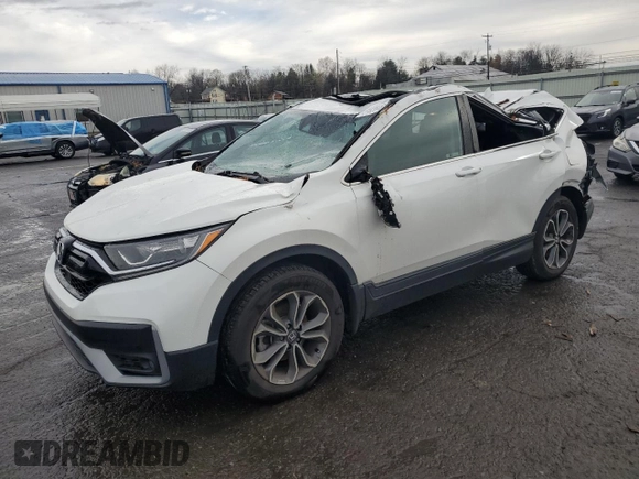 2020 Honda CR-V EX-L with VIN 2HKRW2H83LH693293, listed as a Copart auction lot 51828465 with 29,143 mi miles and Salvage Title. Bid and sale history available at carsss.com. Image 1.