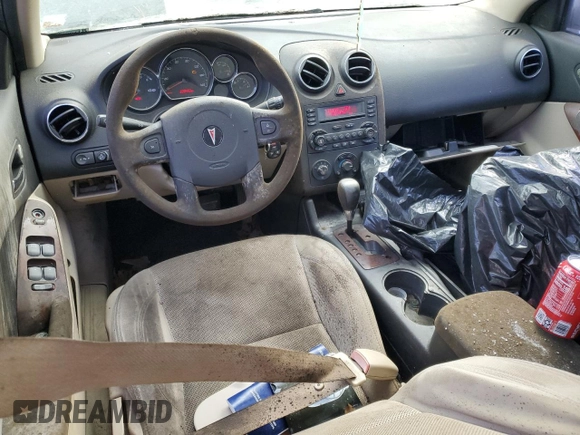 2005 Pontiac G6 GT with VIN 1G2ZH528254142595, listed as a Copart auction lot 47191785 with 228,493 mi miles and Salvage Title. Bid and sale history available at DreamBid. Image 8.
