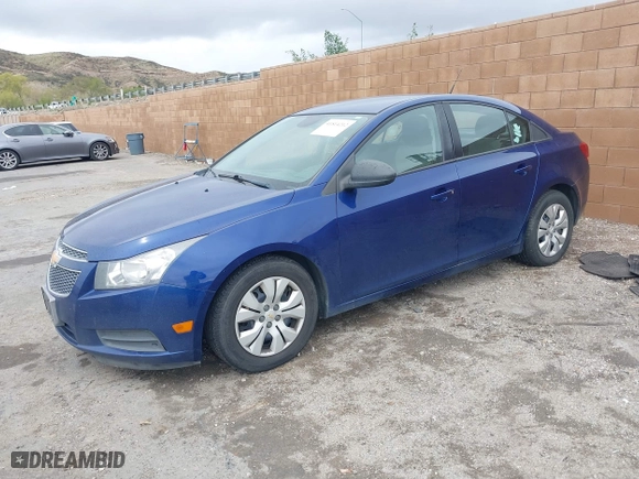 2013 Chevrolet Cruze LS with VIN 1G1PA5SG1D7238724, listed as a IAAI auction lot 41814212 with 133,243 mi miles. Bid and sale history available at carsss.com. Image 2.
