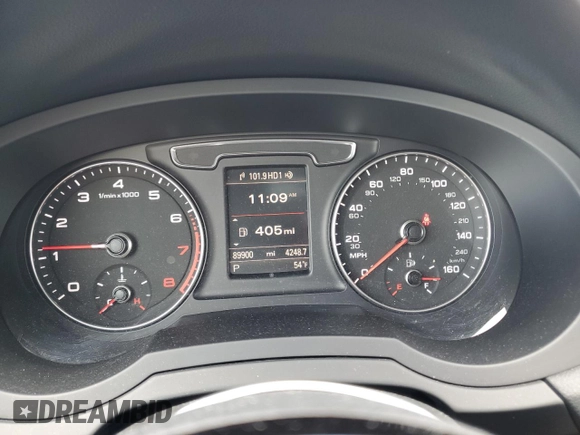 2017 Audi Q3 Prestige with VIN WA1GCCFS0HR005569, listed as a Copart auction lot 57902185 with 89,900 mi miles and Salvage title. Bid and sale history available at DreamBid. Image 9.