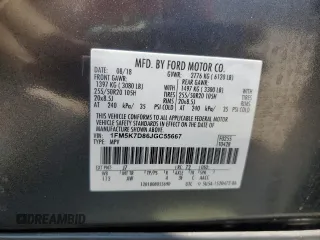 2018 Ford Explorer XLT с VIN 1FM5K7D86JGC55667, выставлен на аукционе Copart как лот 52615085 с пробегом 119 020 миль миль и Списание • Salvage title. История ставок и продаж доступна на DreamBid. Изображение 13.