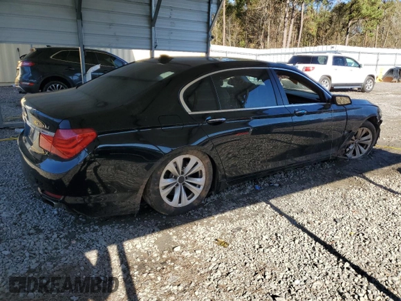 2011 BMW 7 Series 740Li with VIN WBAKB4C5XBC574198, listed as a Copart auction lot 81507884 with 158,437 mi miles and Salvage title. Bid and sale history available at DreamBid. Image 3.
