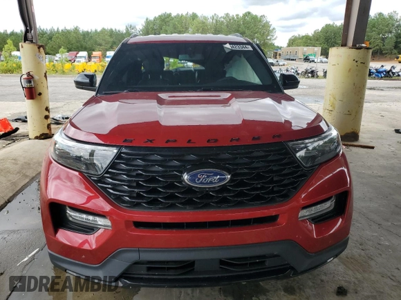 2023 Ford Explorer ST-Line with VIN 1FMSK7KH7PGA50423, listed as a Copart auction lot 73423344 with 25,136 mi miles and Salvage Title. Bid and sale history available at carsss.com. Image 5.