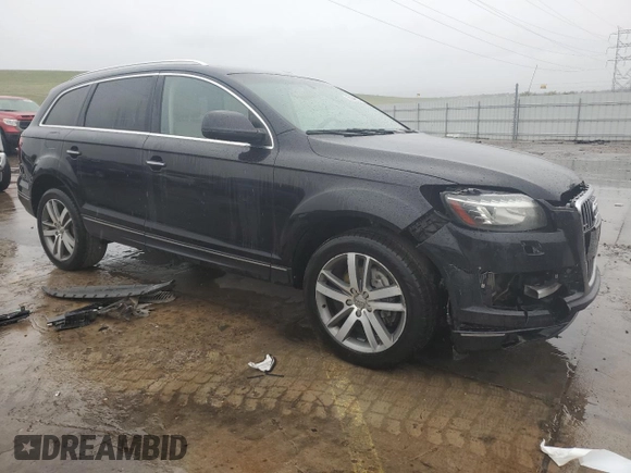 2013 Audi Q7 Premium Plus with VIN WA1LMAFE8DD003313, listed as a Copart auction lot 55308525 with 145,816 mi miles and Salvage title. Bid and sale history available at DreamBid. Image 4.