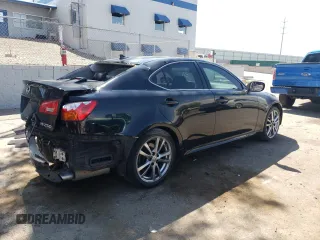 2008 Lexus IS 250 with VIN JTHBK262982067587, listed as a Copart auction lot 55614715 with 125,368 mi miles and Salvage title. Bid and sale history available at DreamBid. Image 3.