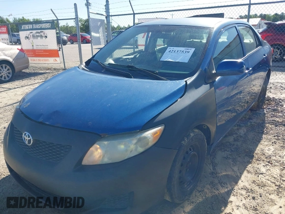 2009 Toyota Corolla with VIN 2T1BU40E69C166333, listed as a IAAI auction lot 42137539 with 127,564 mi miles. Bid and sale history available at carsss.com. Image 14.