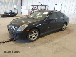 2003 Infiniti G35 w/Leather with VIN JNKCV51E53M304703, listed as a IAAI auction lot 41470321 with 227,894 mi miles. Bid and sale history available at carsss.com. Image 2.