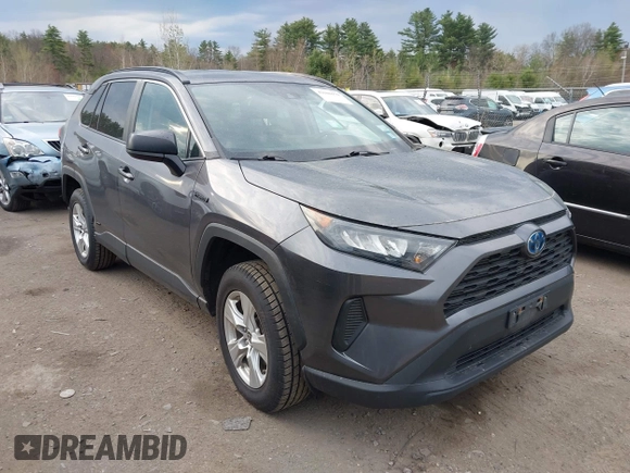 2021 Toyota RAV4 Hybrid LE with VIN 4T3LWRFV3MU041338, listed as a IAAI auction lot 42106979 with 48,765 mi miles. Bid and sale history available at carsss.com. Image 13.