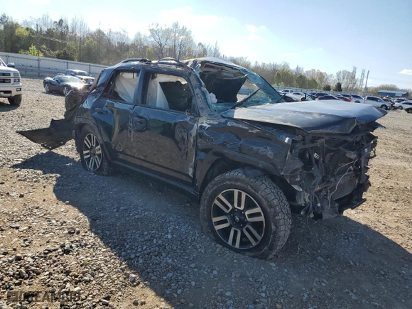 2014 Toyota 4Runner SR5 with VIN JTEZU5JR9E5065506, listed as a Copart auction lot 60133174 with 0 mi miles and Salvage Title. Bid and sale history available at carsss.com. Image 4.