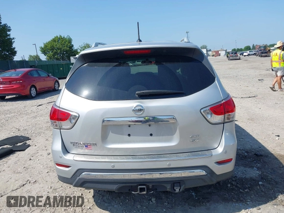 2014 Nissan Pathfinder S z VIN 5N1AR2MM6EC718091, wystawiony jako IAAI lot #42571109 z przebiegiem 72 907 mil mil oraz . Historia ofert i sprzedaży dostępna na DreamBid. Obrazek 17.
