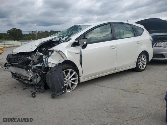 2014 Toyota Prius v Two with VIN JTDZN3EUXEJ005021, listed as a Copart auction lot 72002504 with 251,074 mi miles and Clean Title. Bid and sale history available at carsss.com. Image 1.