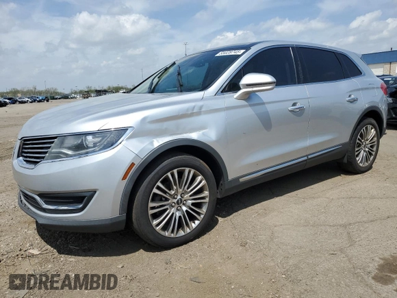 2016 Lincoln MKX Reserve with VIN 2LMTJ8LR2GBL60494, listed as a Copart auction lot 55028745 with 153,624 mi miles and Clean Title. Bid and sale history available at carsss.com. Image 1.