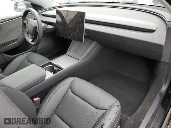 2024 Tesla Model 3 with VIN 5YJ3E1EA9RF867532, listed as a Copart auction lot 47814555 with 2,445 mi miles and Salvage Title. Bid and sale history available at DreamBid. Image 8.
