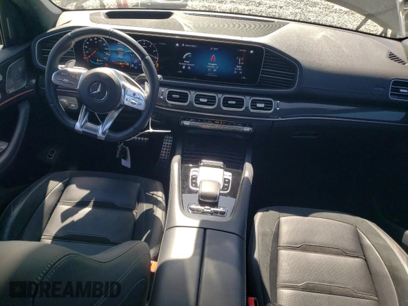 2021 Mercedes-Benz GLE 53 AMG with VIN 4JGFB6BB7MA573253, listed as a Copart auction lot 52195945 with 32,301 mi miles and Salvage title. Bid and sale history available at DreamBid. Image 8.