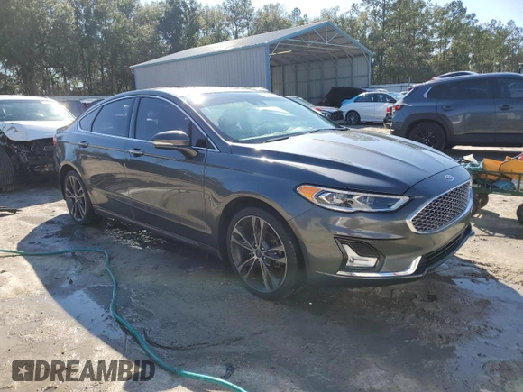 2020 Ford Fusion Titanium with VIN 3FA6P0D91LR152197, listed as a Copart auction lot 45583015 with 91,614 mi miles and Non repairable. Bid and sale history available at DreamBid. Image 4.