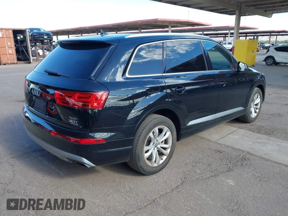 2017 Audi Q7 Premium Plus with VIN WA1LAAF75HD047107, listed as a IAAI auction lot 42056200 with 94,696 mi miles. Bid and sale history available at carsss.com. Image 4.