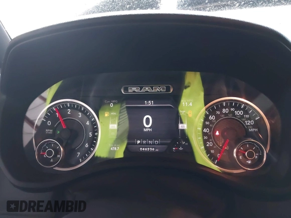 2021 Ram 1500 Big Horn с VIN 1C6SRFBT4MN727666, выставлен на аукционе IAAI как лот 41052455 с пробегом 46 236 миль миль и . История ставок и продаж доступна на DreamBid. Изображение 7.