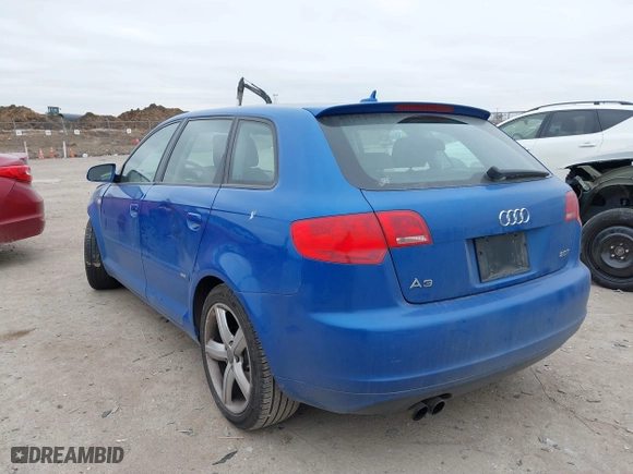 2008 Audi A3 with VIN WAUHF78P78A106654, listed as a IAAI auction lot 41626185 with 111,079 mi miles. Bid and sale history available at carsss.com. Image 3.
