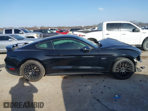 2019 Ford Mustang GT with VIN 1FA6P8CFXK5201985, listed as a IAAI auction lot 41740987 with 77,500 mi miles. Bid and sale history available at carsss.com. Image 13.