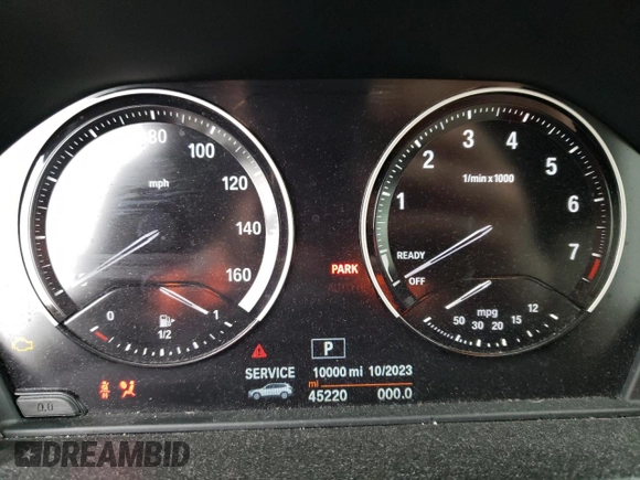2018 BMW X1 xDrive28i with VIN WBXHT3C34J5L26974, listed as a Copart auction lot 72860592 with 45,220 mi miles. Bid and sale history available at carsss.com. Image 9.