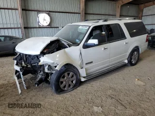 2007 Ford Expedition EL Limited with VIN 1FMFK19517LA10498, listed as a Copart auction lot 72063954 with 0 mi miles and Salvage Title. Bid and sale history available at carsss.com. Image 1.
