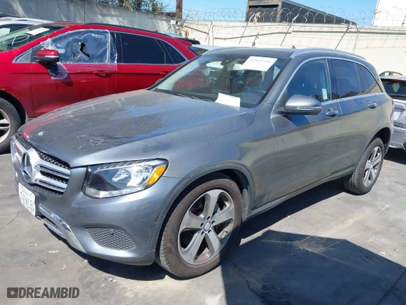 2017 Mercedes-Benz GLC with VIN WDC0G4JB9HF172775, listed as a IAAI auction lot 41865330 with 55,917 mi miles. Bid and sale history available at carsss.com. Image 2.