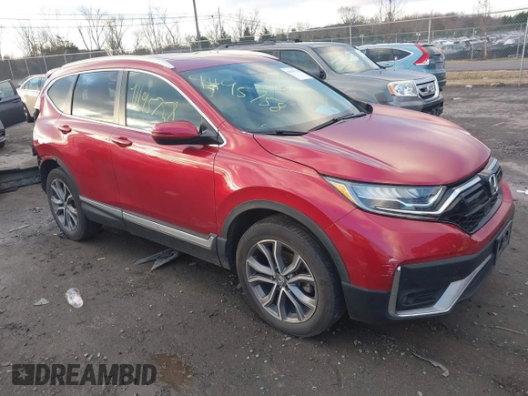 2020 Honda CR-V Touring with VIN 2HKRW2H96LH659793, listed as a IAAI auction lot 41145758 with 113,344 mi miles and . Bid and sale history available at DreamBid. Image 1.