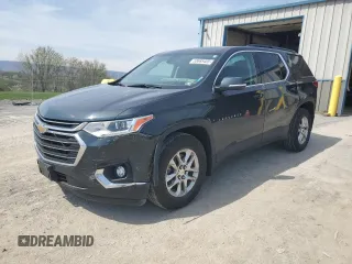2021 Chevrolet Traverse LT Cloth z VIN 1GNEVGKW8MJ141696, wystawiony jako Copart lot #55600245 z przebiegiem 59 789 mil mil oraz Szkoda całkowita • Salvage title. Historia ofert i sprzedaży dostępna na DreamBid. Obrazek 1.