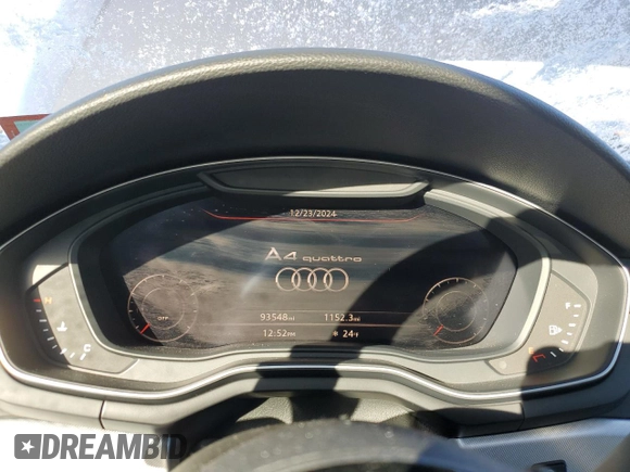 2017 Audi A4 Season of Audi Premium with VIN WAUDNAF45HN047474, listed as a Copart auction lot 86834754 with 93,548 mi miles and Salvage Title. Bid and sale history available at carsss.com. Image 9.