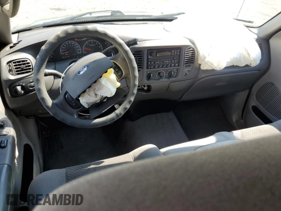 2003 Ford F-150 XL with VIN 1FTRX17L43NA66874, listed as a Copart auction lot 50741395 with 196,161 mi miles and Salvage title. Bid and sale history available at DreamBid. Image 8.